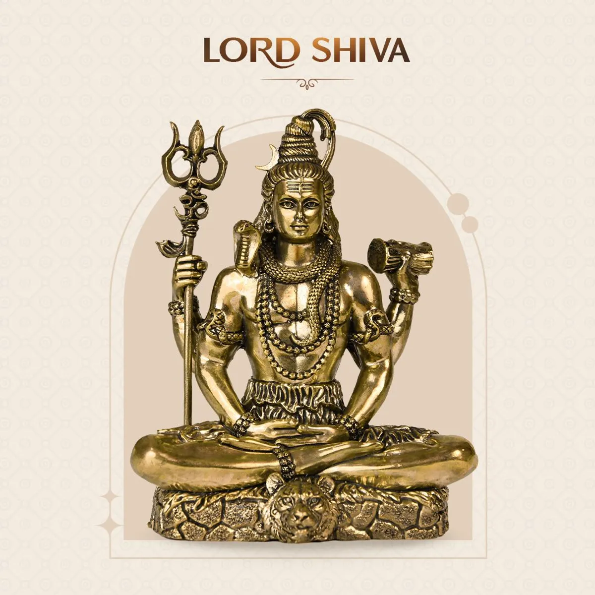 Brass Superfine Shiv Ji Statue (6 Inch)